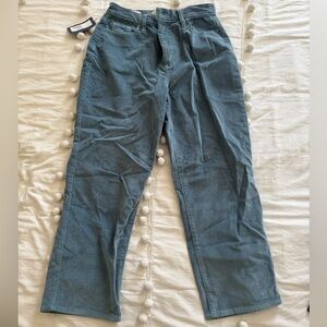 Universal Thread Women’s Vintage Straight Blue Corduroy Pants (never worn)